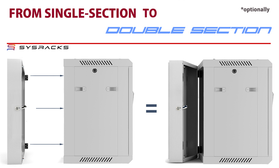 Hinged Swing out Double Section Enclosure