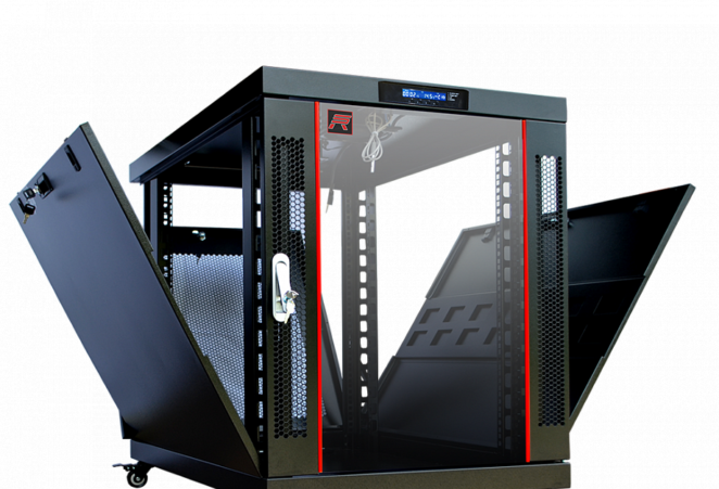 12U 35″ Depth PORTABLE UNDER DESK 19″ Enclosure SYSRACKS PR 12.900 photo