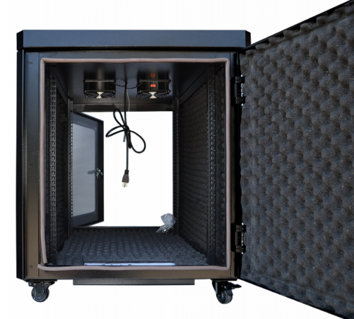 12U 35″ Depth Under Desk Sound Proof Server Cabinet SP 12.900 photo
