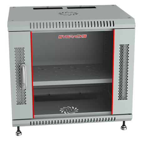 12U 24” Depth (24″x24″x24,5″) Wall Mount 19″ Enclosure SYSRACKS SRW 12.600 G photo