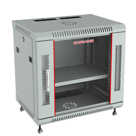 12U 24” Depth (24″x24″x24,5″) Wall Mount 19″ Enclosure SYSRACKS SRW 12.600 G photo