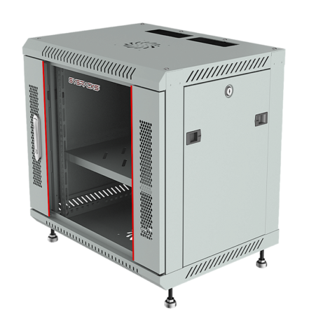 12U 24” Depth (24″x24″x24,5″) Wall Mount 19″ Enclosure SYSRACKS SRW 12.600 G photo