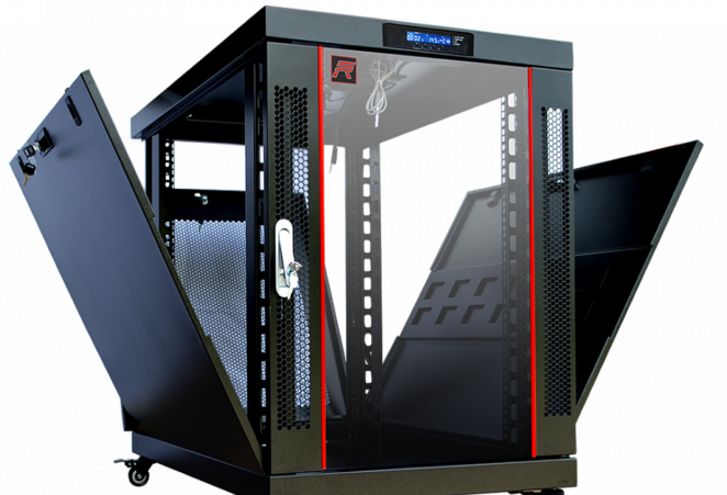 15U 35″ Depth PORTABLE UNDER DESK 19″ Enclosure SYSRACKS PR 15.900 photo