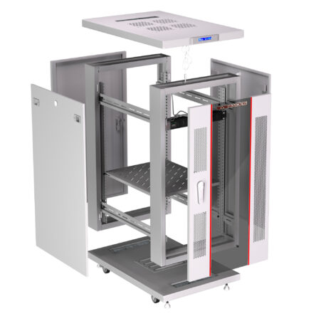 27U 35” Depth (24″x35″x57″) 19″ IT & Telecom Cabinet SYSRACKS SRF 27.6.9 G photo