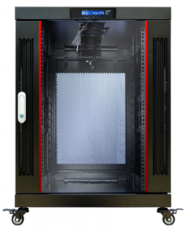18U 24″ Depth PORTABLE UNDER DESK 19″ Enclosure SYSRACKS PR 18.600 photo