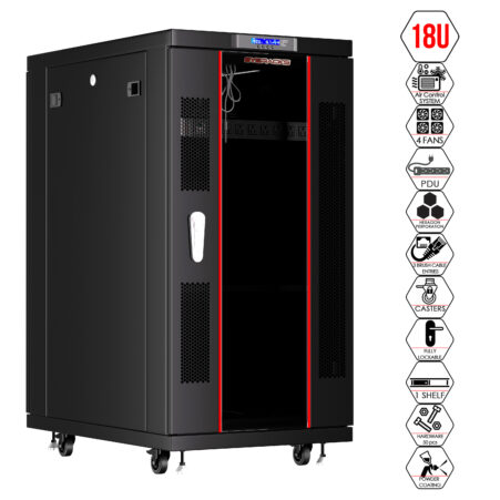 18U 39″ Depth IT & Telecom Cabinet SRF 18.6.10 photo
