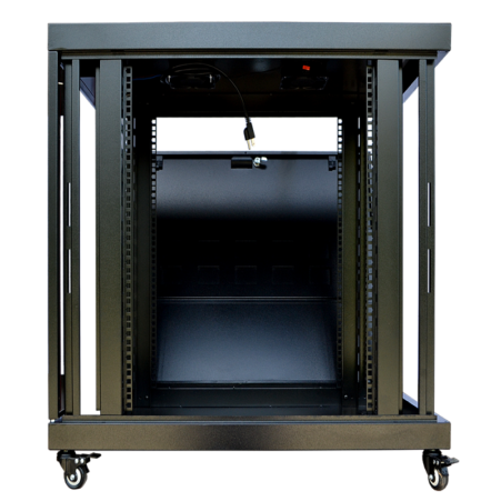 18U 24″ Depth PORTABLE UNDER DESK 19″ Enclosure SYSRACKS PR 18.600 photo