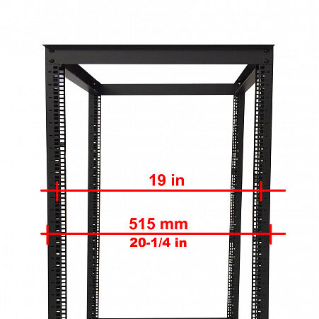 18U 4 Post Open Frame 19″ Network Server Rack photo