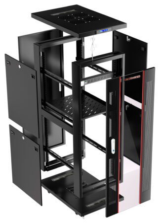 37U 39″ Depth IT & Telecom Cabinet SRF 37.6.10 photo