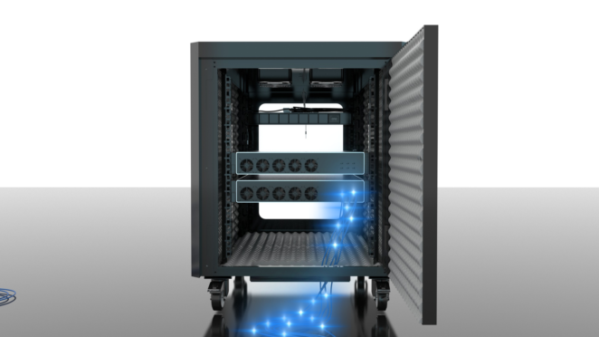 15U 35″ Depth Under Desk Sound Proof Server Cabinet SP 15.900 photo