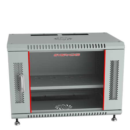 6U 24” Depth (24″x24″x14″) Wall Mount 19″ Enclosure SYSRACKS SRW 6.600 G photo