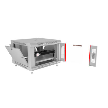 6U 24” Depth (24″x24″x14″) Wall Mount 19″ Enclosure SYSRACKS SRW 6.600 G photo