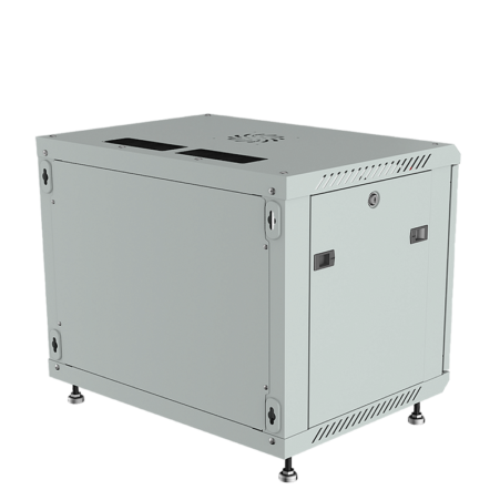 9U 24” Depth (24″x24″x19″) Wall Mount 19″ Enclosure SYSRACKS SRW 9.600 G photo