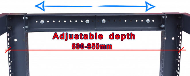 42U 4 Post Open Frame 19″ Network Server Rack photo