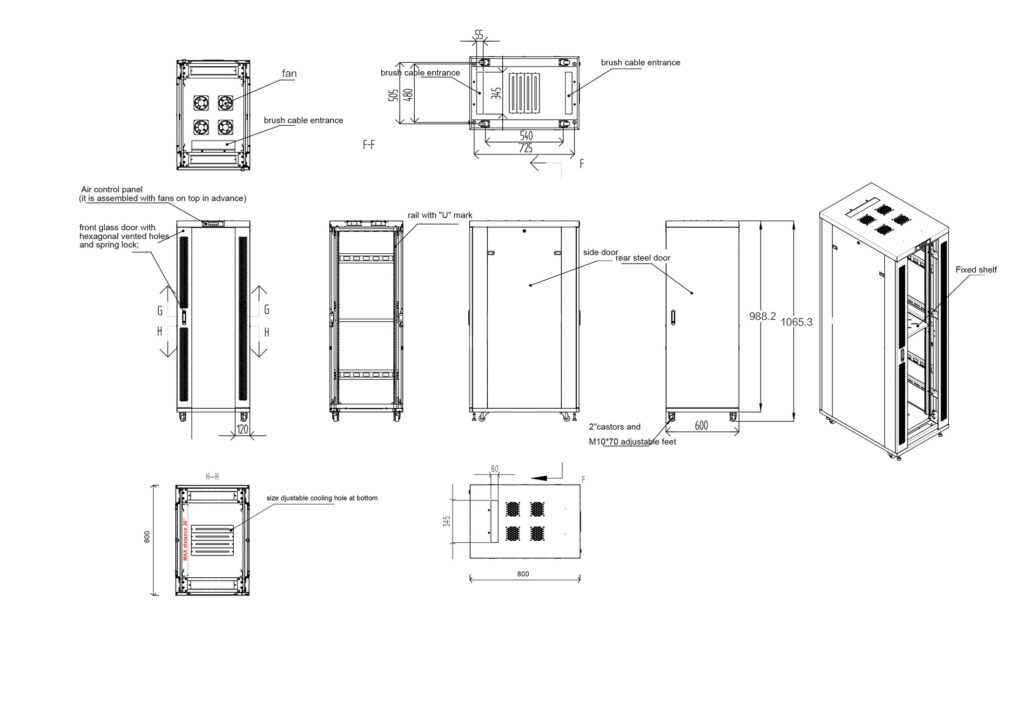 18U 32″ Depth IT & Telecom Cabinet SRF 18.6.8 photo