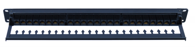 Panel de Conexión UTP RJ45 Cat6 de 24 Puertos 1U photo