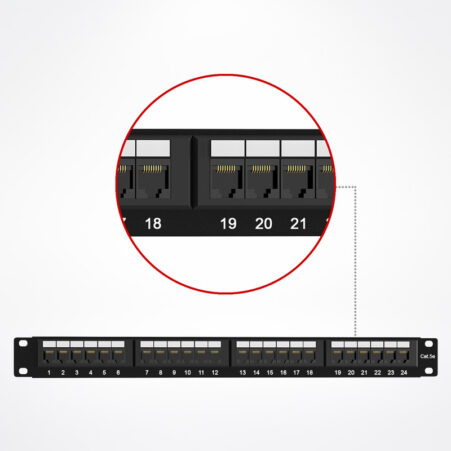 Patch Panel 24 ports 1U Cat6 RJ45 UTP photo