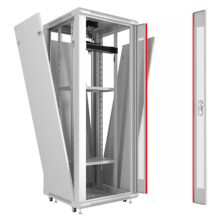 18U 19″ Gabinete de Rack en Pared de Profundidad 24” (24″x24″x35″) SRW 18.600 G photo