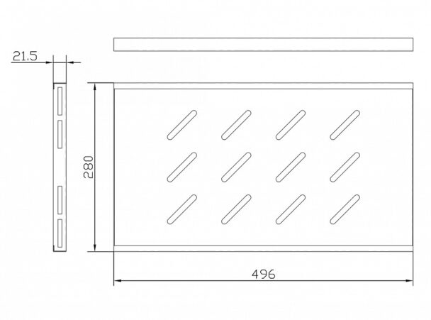PL-450 Fixing shelf for wall cabinets with 18″ depth photo