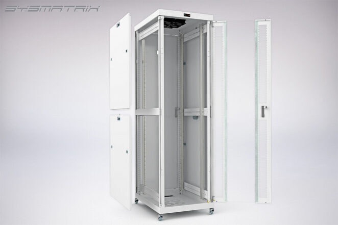 42U 35” Depth (24″x35″x84″) 19″ IT & Telecom Cabinet SYSRACKS SRF 42.6.9 G photo
