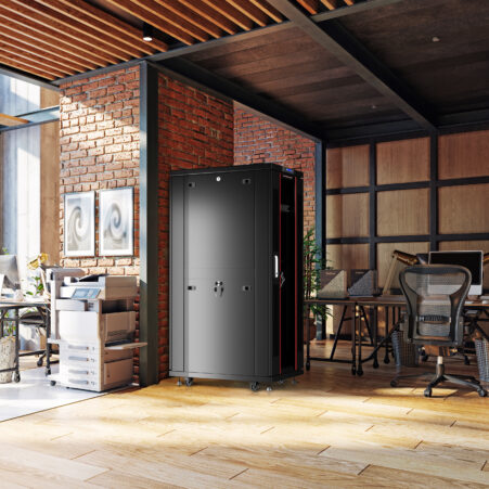 37U 39″ Depth IT & Telecom Cabinet SRF 37.6.10 photo
