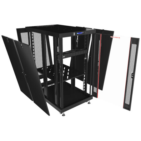 18U 35″ Depth PORTABLE UNDER DESK 19″ Enclosure SYSRACKS PR 18.900 photo