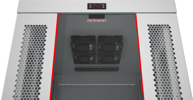 27U 35” Depth (24″x35″x57″) 19″ IT & Telecom Cabinet SYSRACKS SRF 27.6.9 G photo