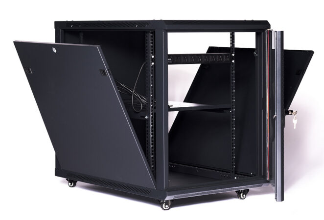 15U 35″ Depth PORTABLE UNDER DESK 19″ Enclosure SYSRACKS SRW 15.900 photo