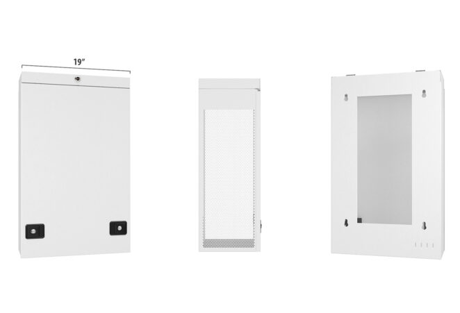19″ Vertical Wall Mount Server Enclosure 6U (20″x35″x12″), SYSRACKS WS 6906 photo