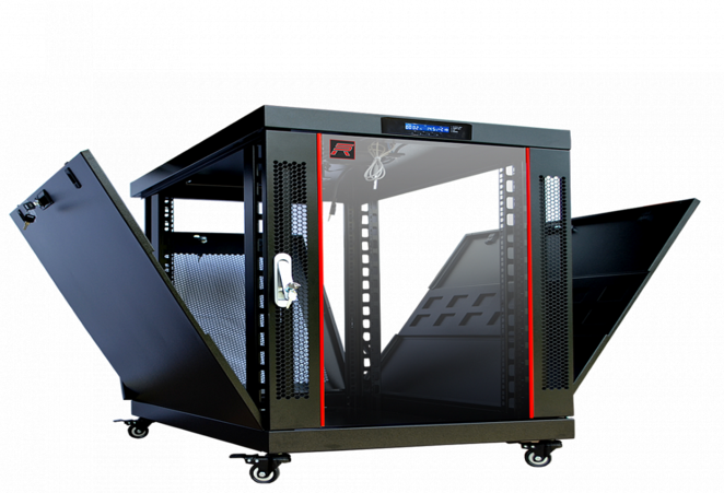 12U 35″ Depth PORTABLE UNDER DESK 19″ Enclosure SYSRACKS PR 12.900 photo