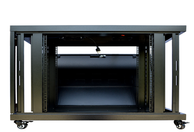 12U 35″ Depth PORTABLE UNDER DESK 19″ Enclosure SYSRACKS PR 12.900 photo