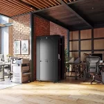 Floor-standing server racks and cabinets