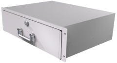 3U server rack drawer, gray