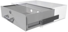 3U server rack drawer, gray
