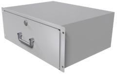 4U server rack drawer, gray