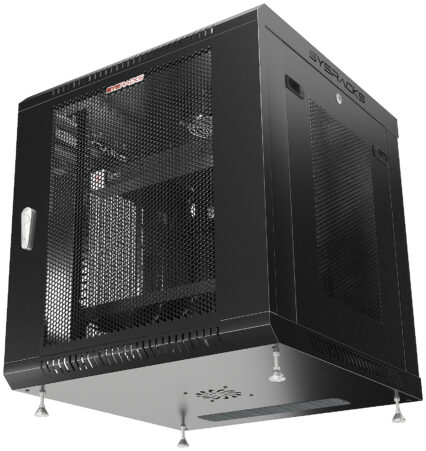 12U 24″ Depth Wall Mount 19″ MESH Enclosure SYSRACKS SRW 12.600M photo