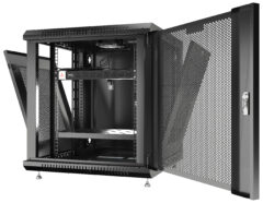 12U 24" Depth Wall Mount 19" MESH Enclosure