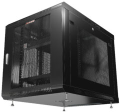12U 35" Depth PORTABLE UNDER DESK 19" MESH Enclosure