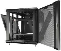 12U 35" Depth PORTABLE UNDER DESK 19" MESH Enclosure