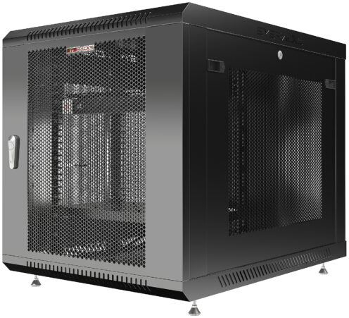 12U 35″ Depth PORTABLE UNDER DESK 19″ MESH Enclosure SYSRACKS SRW 12.900M photo
