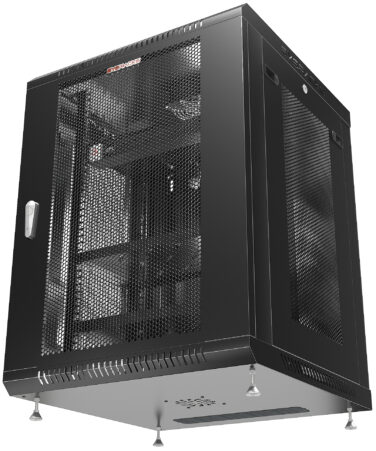 15U 24″ Depth Wall Mount 19″ MESH Enclosure SYSRACKS SRW 15.600M photo
