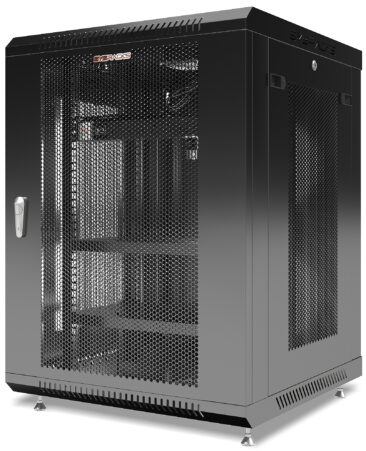 15U 24″ Depth Wall Mount 19″ MESH Enclosure SYSRACKS SRW 15.600M photo