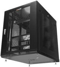 15U 35" Depth PORTABLE UNDER DESK 19" MESH Enclosure