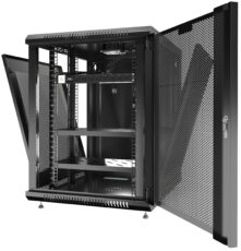 15U 35" Depth PORTABLE UNDER DESK 19" MESH Enclosure