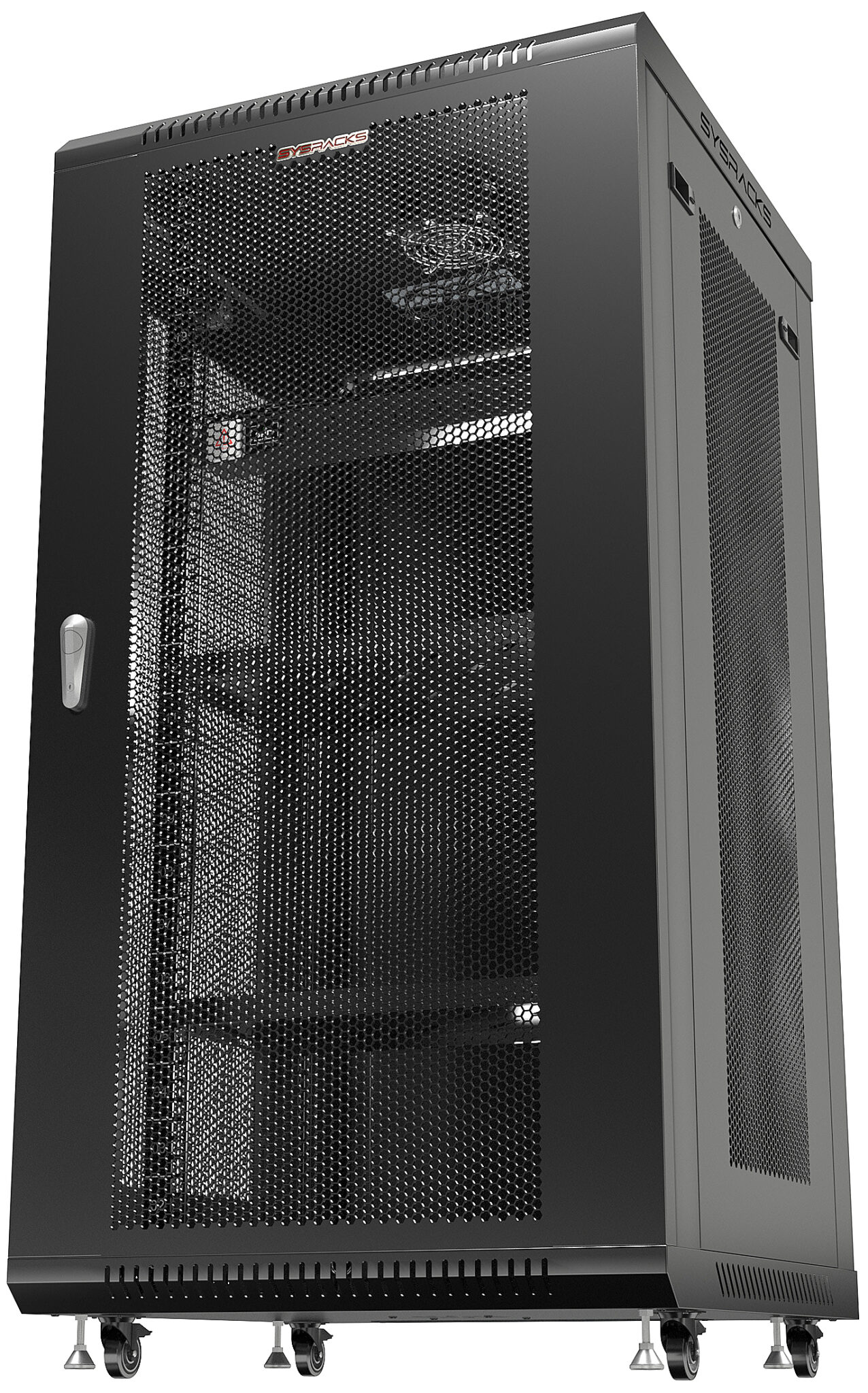 22U 24 inch rack Wall Mount 19″ MESH Enclosure SYSRACKS SRW 22.600M to ...