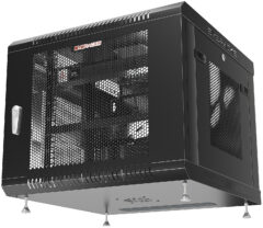 9U 24" Depth Wall Mount 19" MESH Enclosure