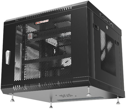 9U 24″ Depth Wall Mount 19″ MESH Enclosure SRW 9.600M photo
