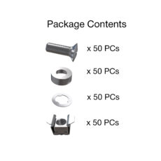 Set of Cage nuts and bolts CAGE50XS