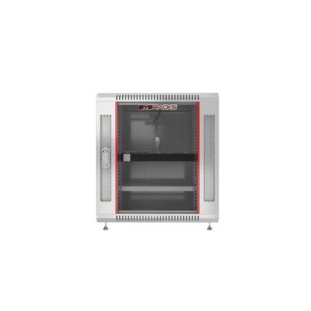 12U 18″ Depth Wall Mount 19″ GREY Enclosure photo