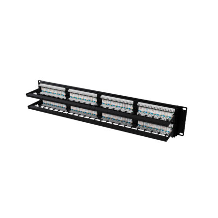 Panel de conexión de 48 puertos con gestores de cables PP48Cat6/CM 2U Cat6 RJ45 UTP photo